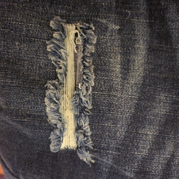 Harper Blue Skinny Jeans with Distressed Detailing - Picture 7 of 9
